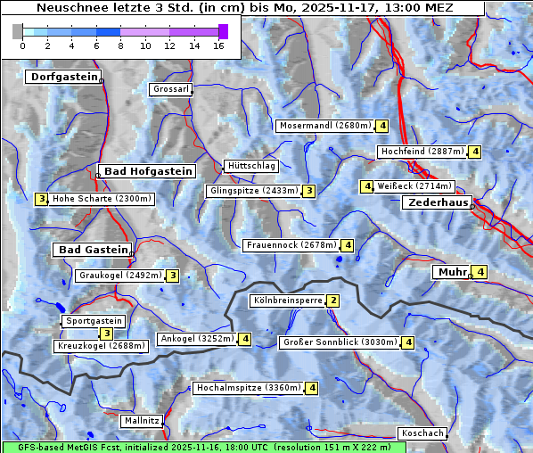 Neuschnee, 17. 11. 2025