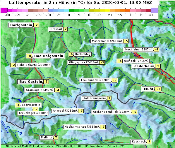 Temperatur, 1. 3. 2026