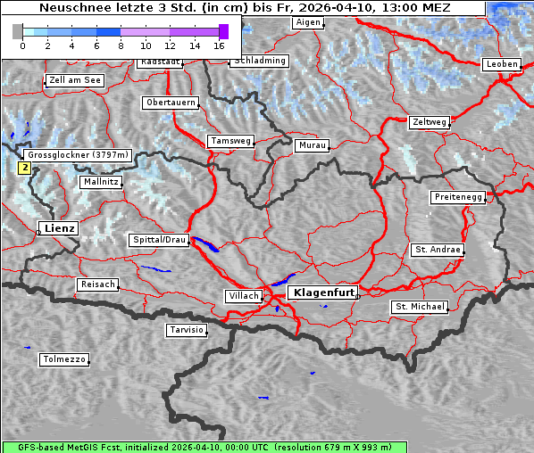 Neuschnee, 10. 4. 2026