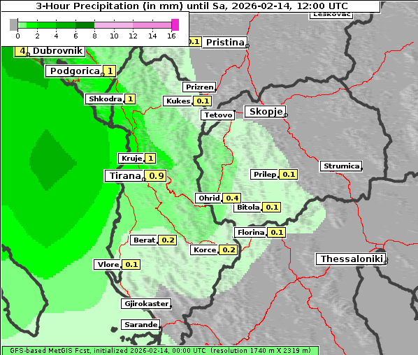Niederschlag, 14. 2. 2026