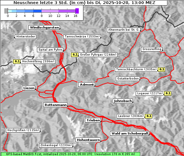Neuschnee, 28. 10. 2025