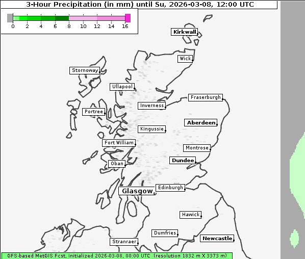 Niederschlag, 8. 3. 2026