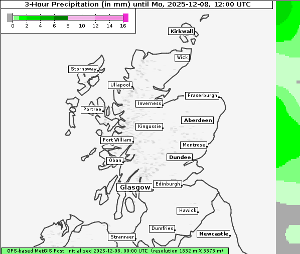 Niederschlag, 8. 12. 2025