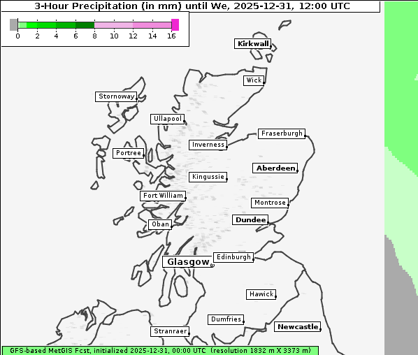 Niederschlag, 31. 12. 2025