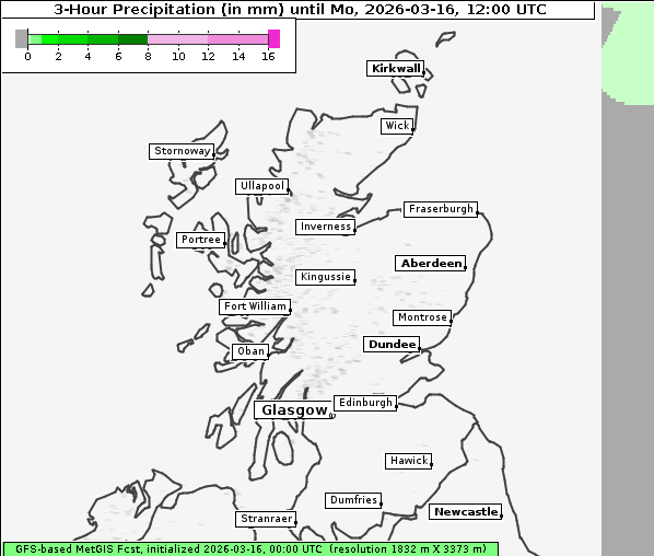 Niederschlag, 16. 3. 2026