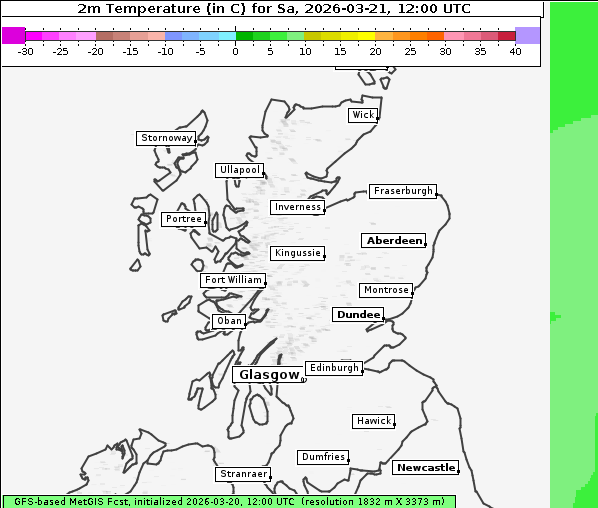 Temperatur, 21. 3. 2026