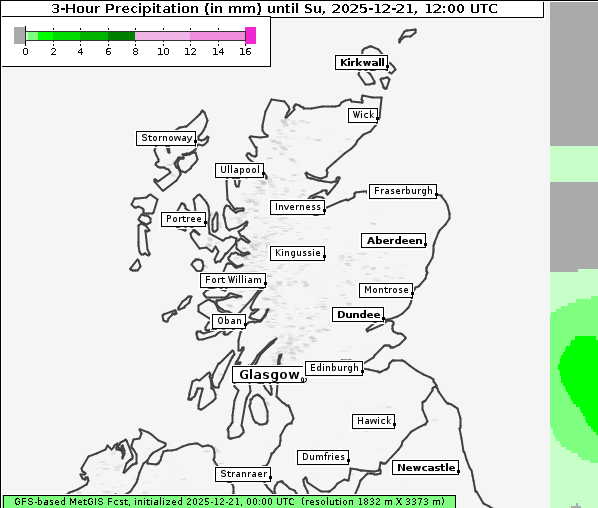 Niederschlag, 21. 12. 2025