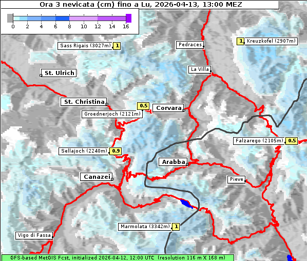 Neuschnee, 13. 4. 2026
