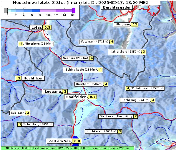 Neuschnee, 17. 2. 2026
