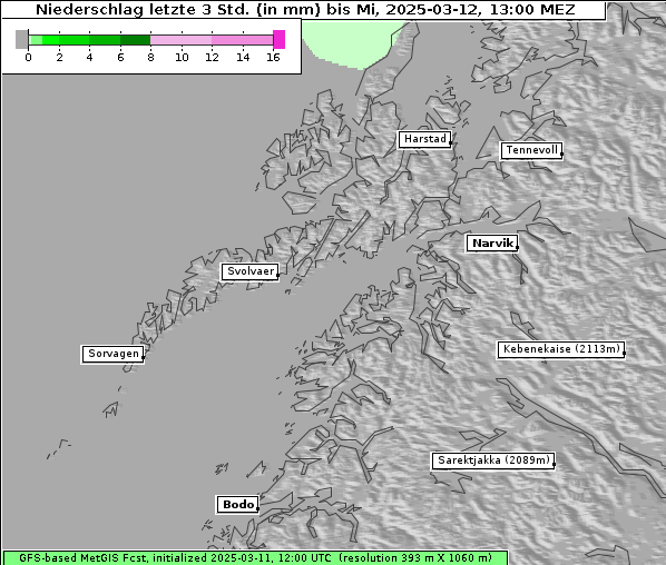 Niederschlag, 12. 3. 2025