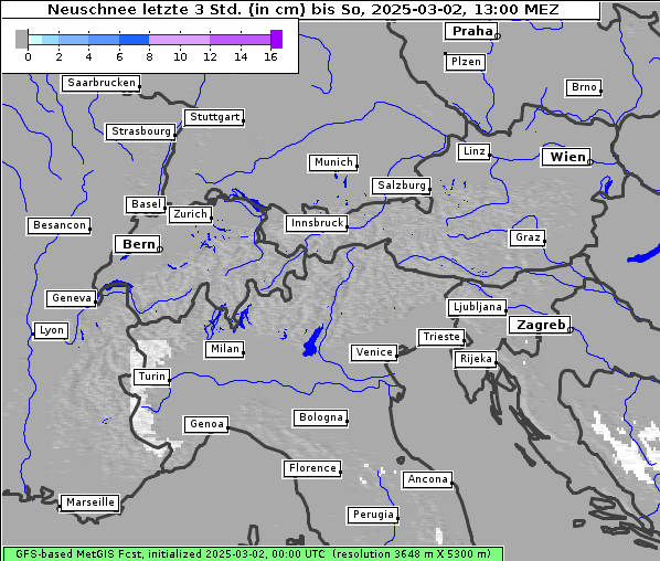 Neuschnee, 2. 3. 2025