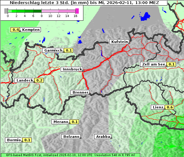 Niederschlag, 11. 2. 2026