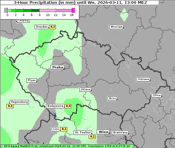 Niederschlag, 11. 3. 2026
