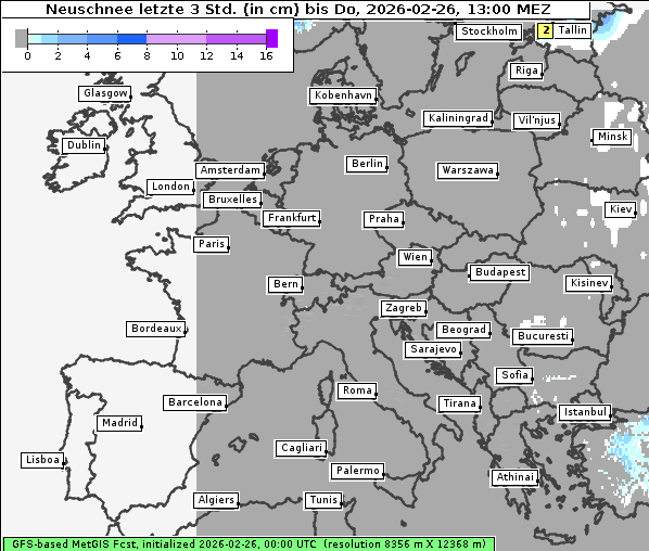 Neuschnee, 26. 2. 2026
