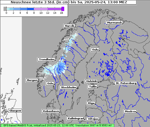 Neuschnee, 24. 5. 2025