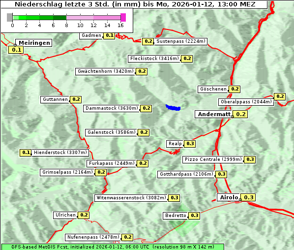 Niederschlag, 12. 1. 2026