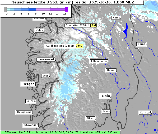 Neuschnee, 26. 10. 2025
