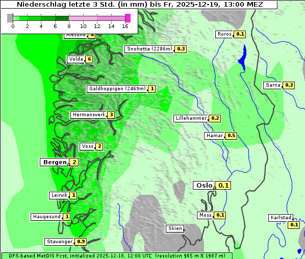 Niederschlag, 19. 12. 2025