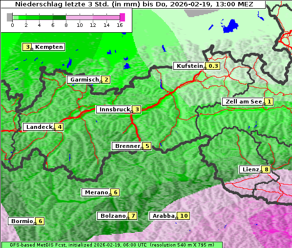 Niederschlag, 19. 2. 2026