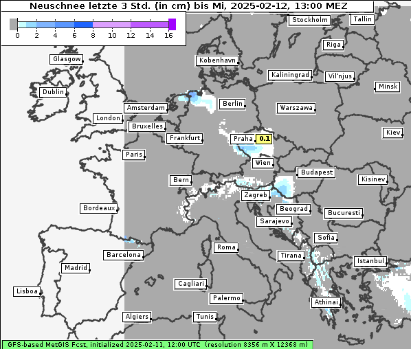 Neuschnee, 12. 2. 2025