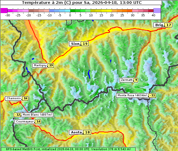Temperatur, 18. 4. 2026
