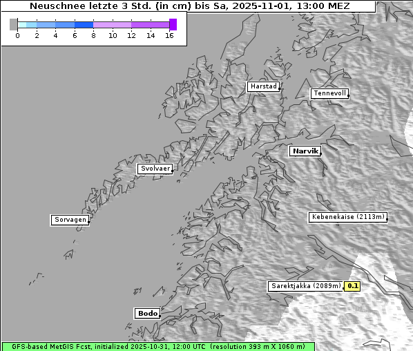 Neuschnee, 1. 11. 2025