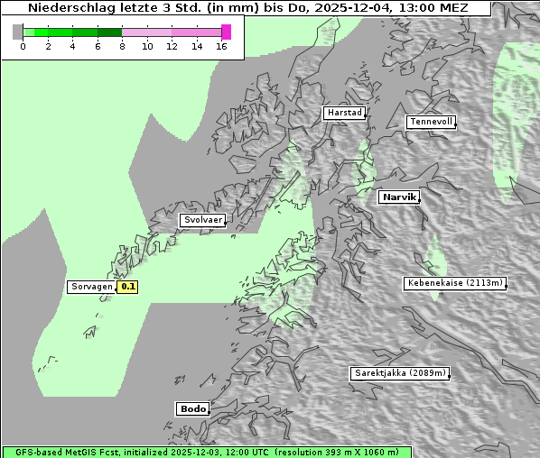 Niederschlag, 4. 12. 2025