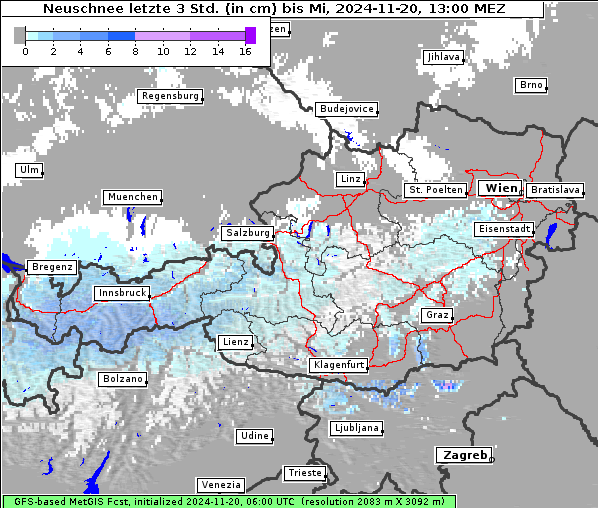 Neuschnee, 20. 11. 2024