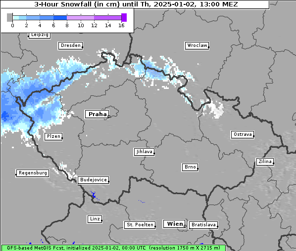 Neuschnee, 2. 1. 2025