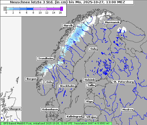 Neuschnee, 27. 10. 2025