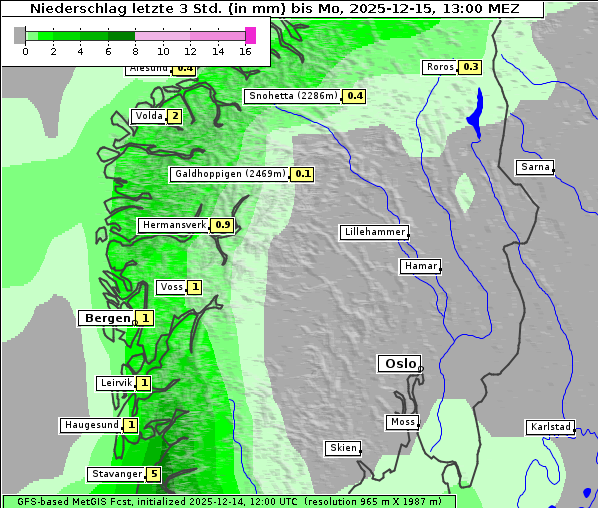 Niederschlag, 15. 12. 2025