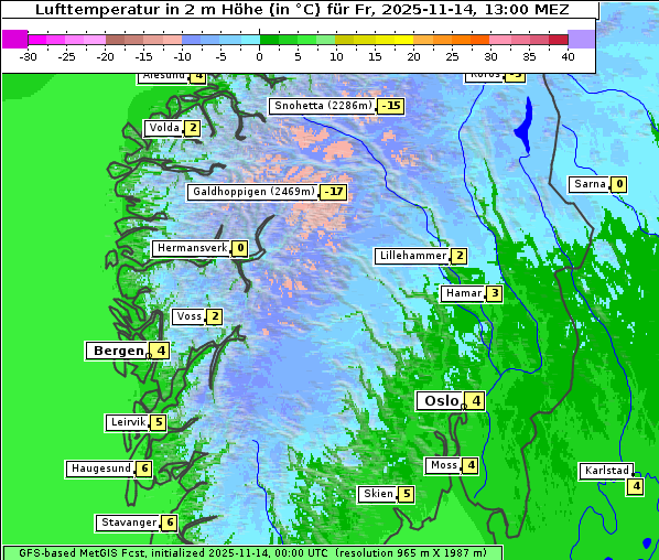 Temperatur, 14. 11. 2025
