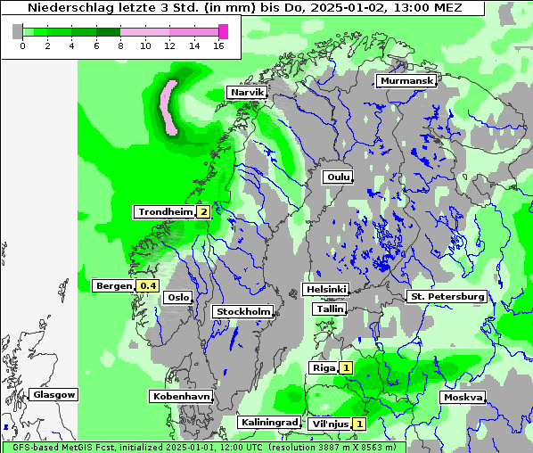 Niederschlag, 2. 1. 2025