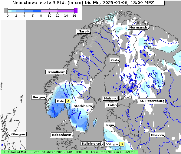 Neuschnee, 6. 1. 2025