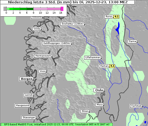 Niederschlag, 23. 12. 2025