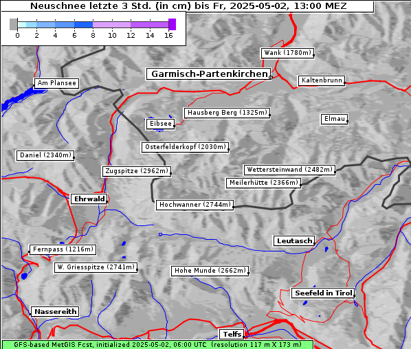 Neuschnee, 2. 5. 2025