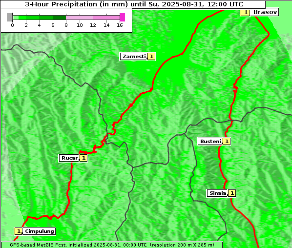 Niederschlag, 31. 8. 2025