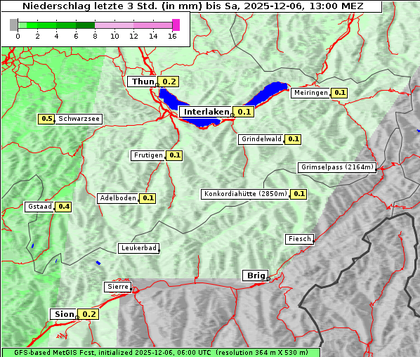Niederschlag, 6. 12. 2025