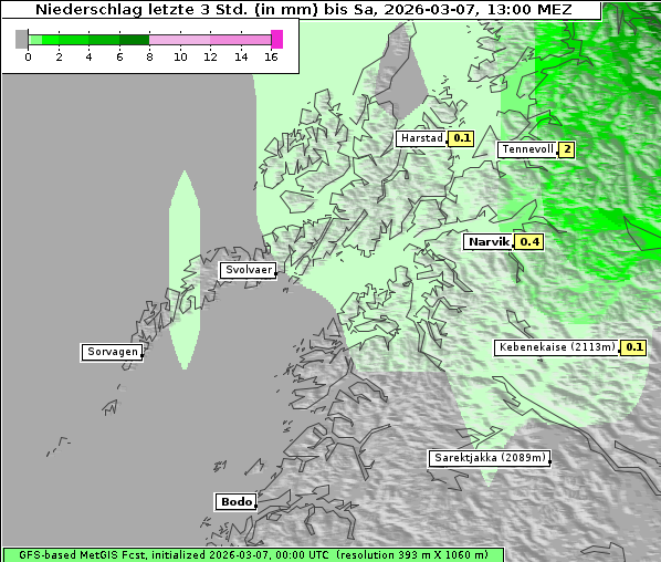 Niederschlag, 7. 3. 2026