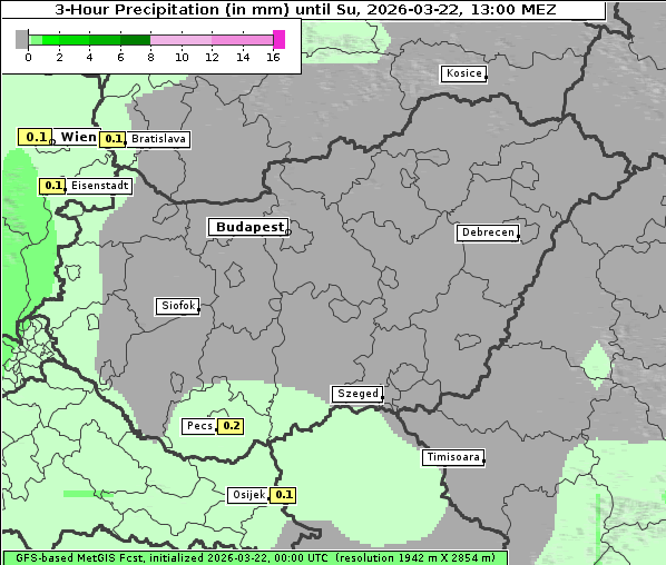 Niederschlag, 22. 3. 2026