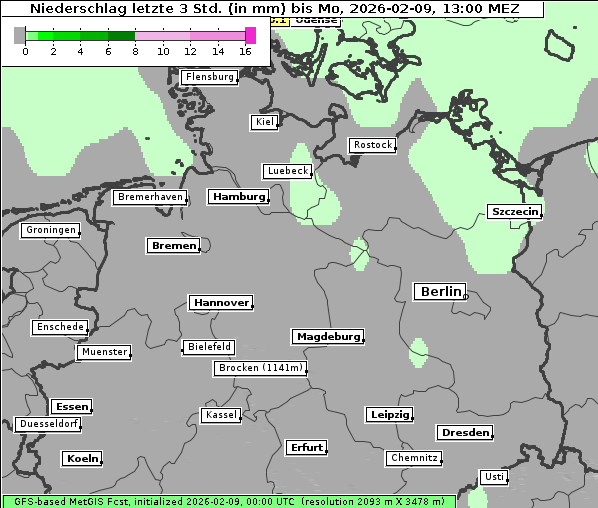 Niederschlag, 9. 2. 2026