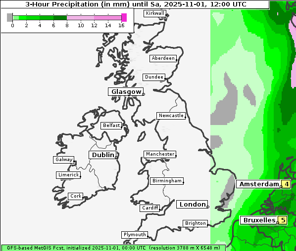 Niederschlag, 1. 11. 2025