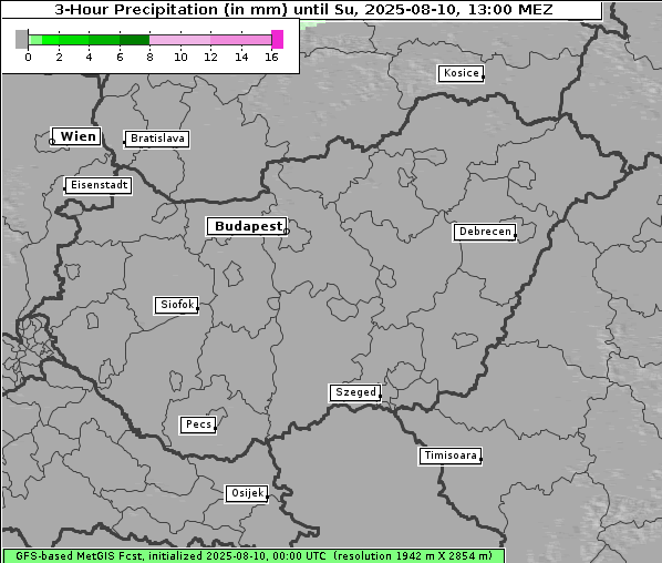 Niederschlag, 10. 8. 2025