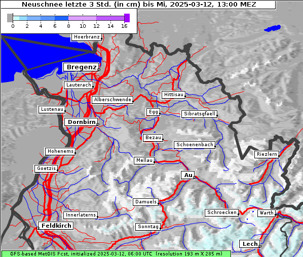 Neuschnee, 12. 3. 2025