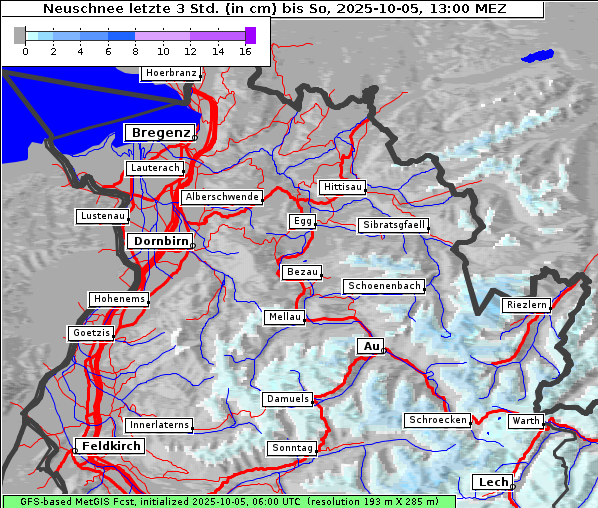 Neuschnee, 5. 10. 2025
