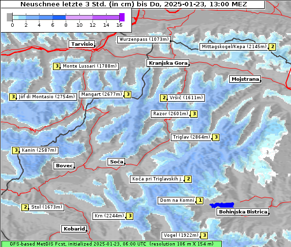 Neuschnee, 23. 1. 2025