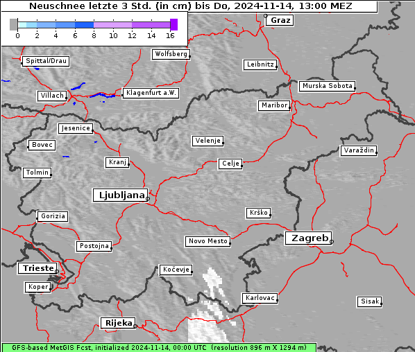 Neuschnee, 14. 11. 2024