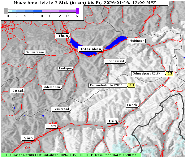 Neuschnee, 16. 1. 2026