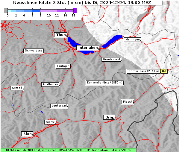 Neuschnee, 24. 12. 2024