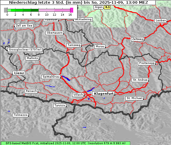 Niederschlag, 9. 11. 2025